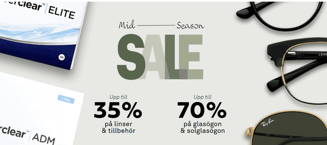 Lensway - Upp till 70% på glasögon & solglasögon