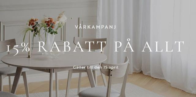 Vårkampanj hos Rowico Home - 15% på allt
