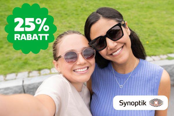 Få 25% rabatt på Synoptik som medlem hos Coop