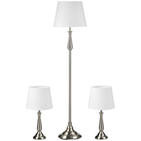 Retro metall 3-del lampset