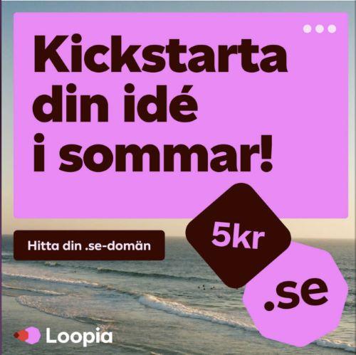 Registrera en .se domän för endast 5 kr - Loopia
