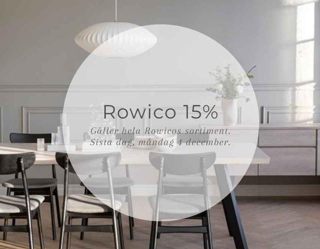 15% på möbler från Rowico - Stalands Möbler