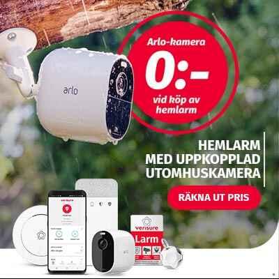 Verisure - fri uppkoppling av en Arlo vid köp av hemlarm