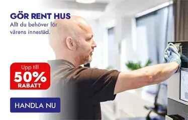Upp till 50 % rabatt på allt för städ hos Lyreco