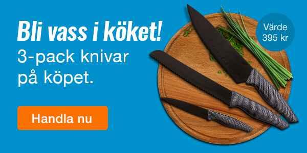 3-pack proffsiga knivar på köpet