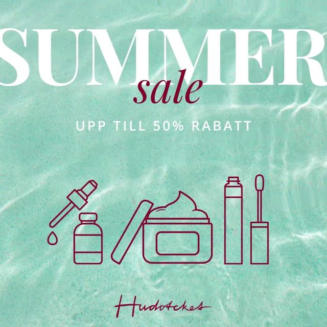 Sommarrea på Hudoteket - spara upp till 50%