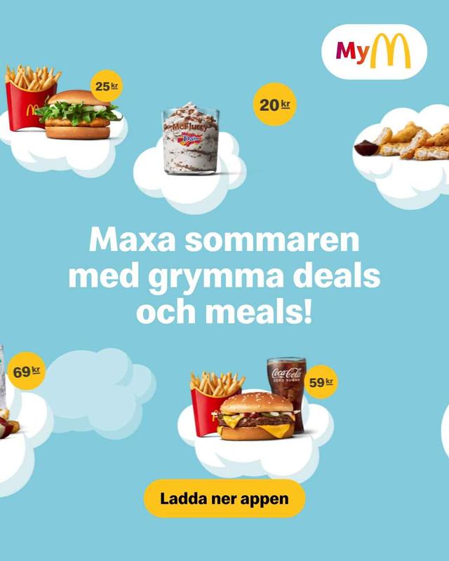 Vinn fina priser i McDonald's app