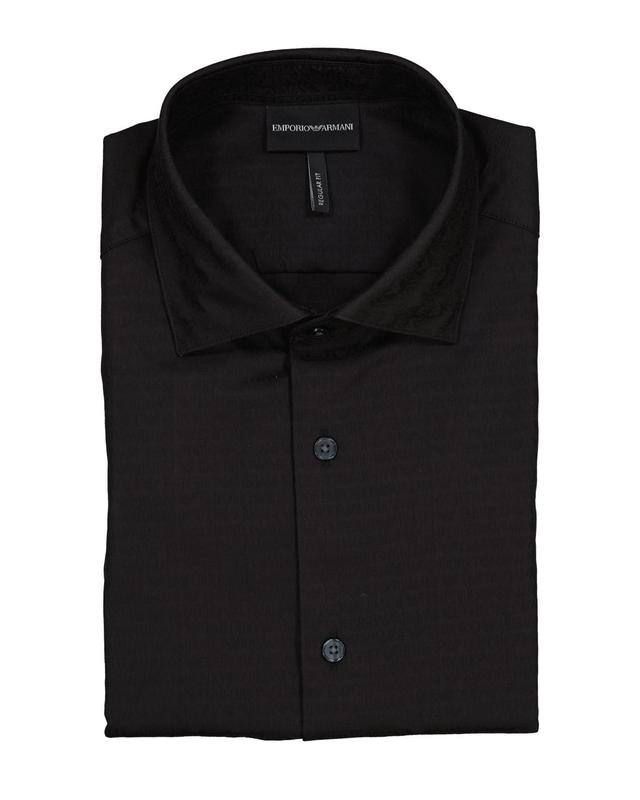 Emporio Armani skjorta logo print svart
