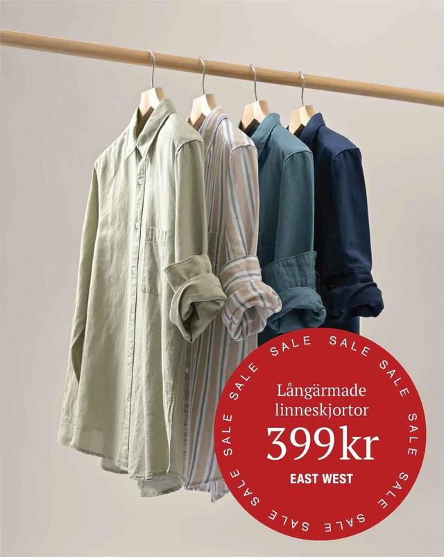 Brothers: långärmade linneskjortor för 399 kr