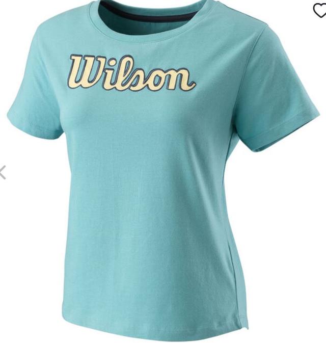Wilson Script Eco Women's T-Shirt Blue/Yellow