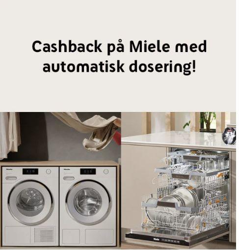 1500 kr cashback på Miele med automatisk dosering!