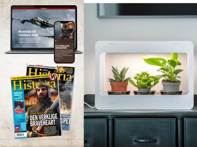 3 tidningar och en mini garden för 219 kr inklusive frakt