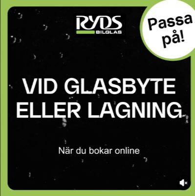 Ryds bilglas - gratis torkarblad vid glasbyte eller lagning