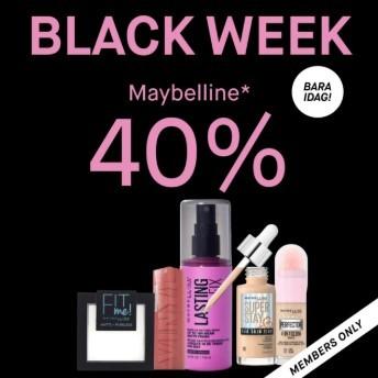 40% rabatt på Maybelline idag!