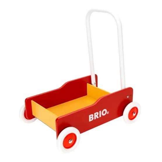 BRIO Stabil Lära-Gå Vagn Röd