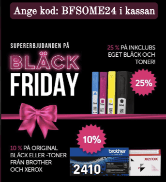 25 % på Inkclubs eget bläck och toner