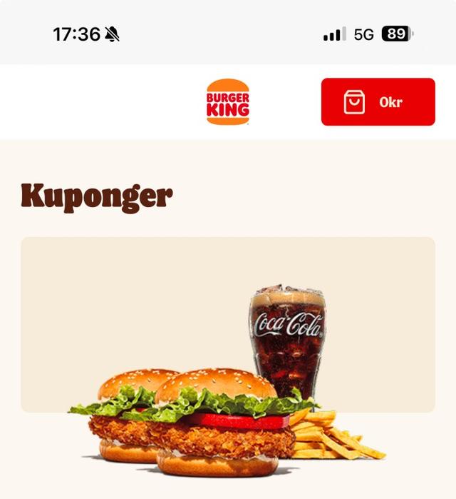 Burger King sträckkoder för bra rabatter på olika saker