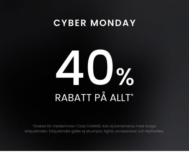 Change underkläder 40 % på allt