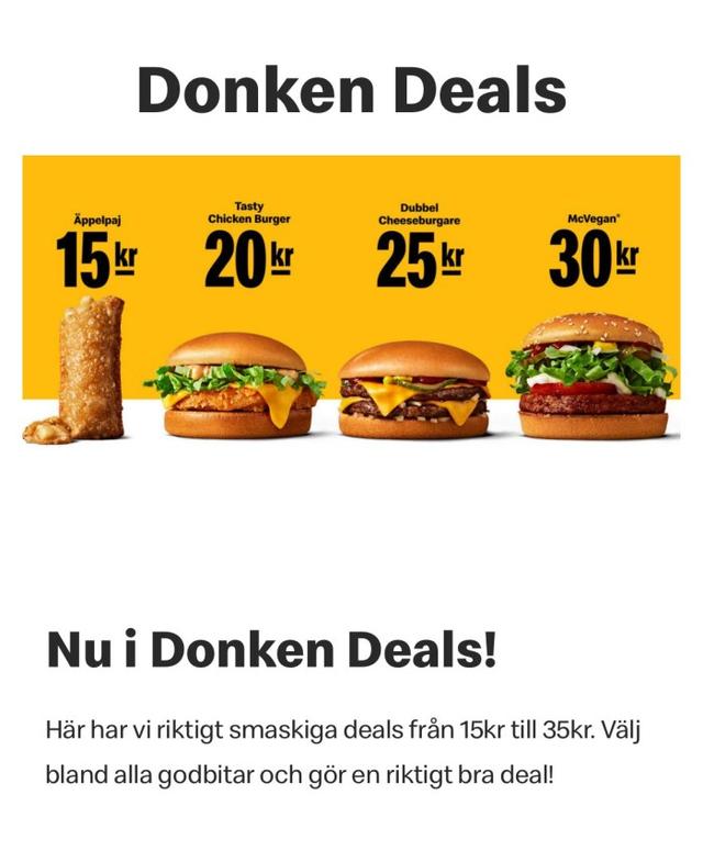 Nya Smaskiga Donken Erbjudanden