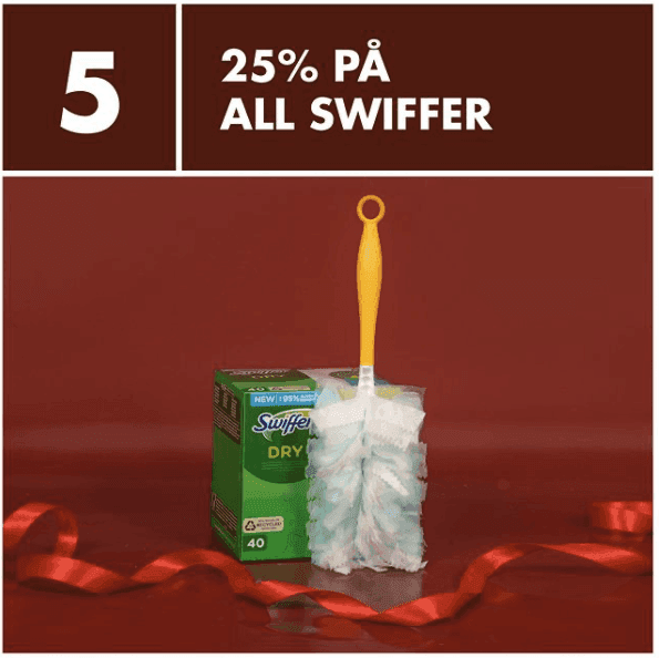 Lucka 5: 25 % på allt från Swiffer