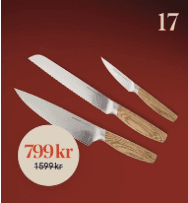 Lucka 17: 50 % på knivset Morberg x Åhléns hos Åhléns