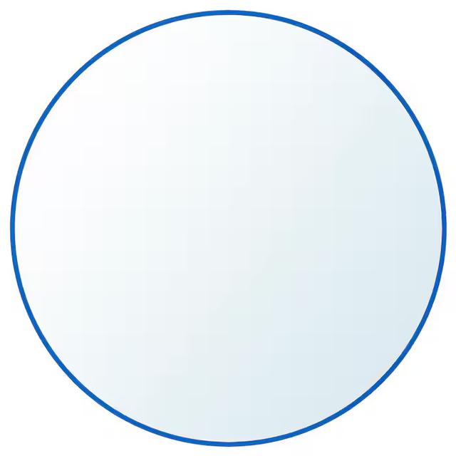 IKEA LINDBYN spegel, blå, 50 cm
