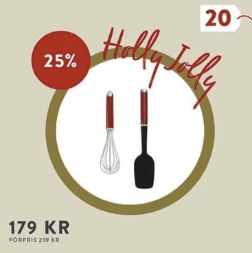 Lucka 20: 25 % på slev & slickepott hos Bagaren och Kocken