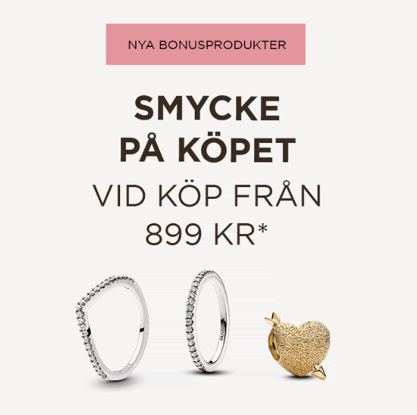 Gratis gåva vid köp från 899 kr hos Pandora