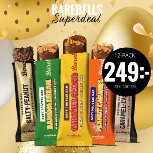 12-pack proteinbars från Barebells för bara 249 kr