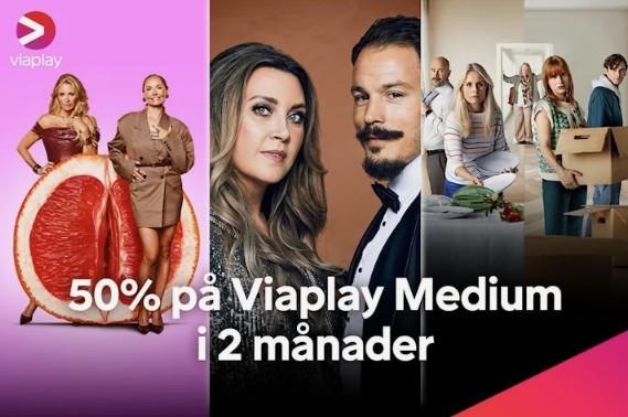 Viaplay Medium: 50% rabatt i 2 månader