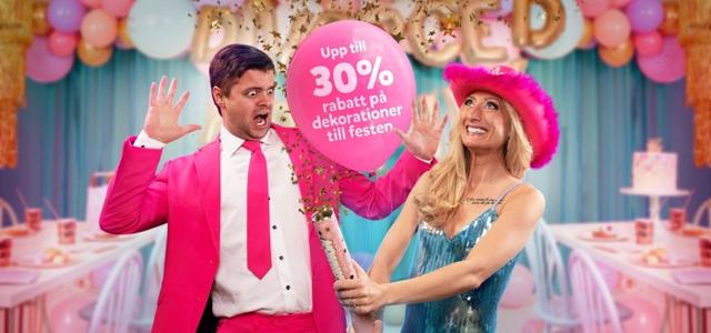 Partykungen - upp till 30% på festdekorationer