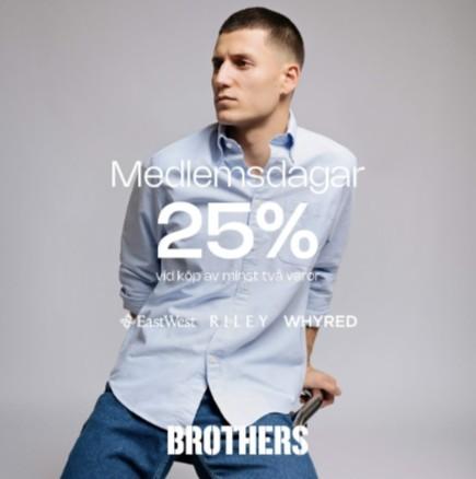 Brothers - 25% rabatt vid köp av minst 2 varor