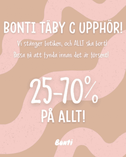 Bonti Baby Boutique - Täby Centrum 25-70% på ALLT