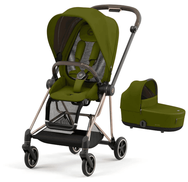 Cybex Mios Rosegold Khaki Duo Barnvagn