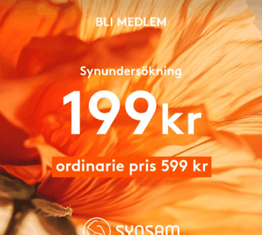 Synsam - Spara 400 kr på synundersökning