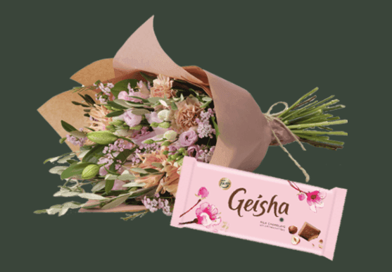 Ge bort blommor & choklad som presentkort