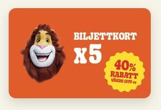 Leo's - köp 5-biljettkort med över 40% rabatt! Endast 799 kr
