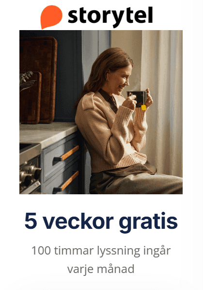 Testa Storytel gratis i 5 veckor