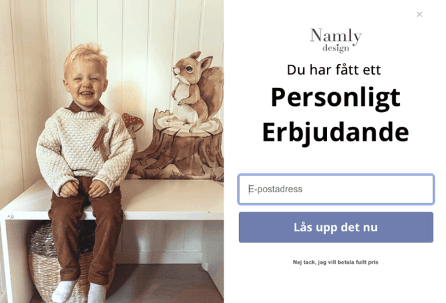 Namly - 10% rabatt vid registrering