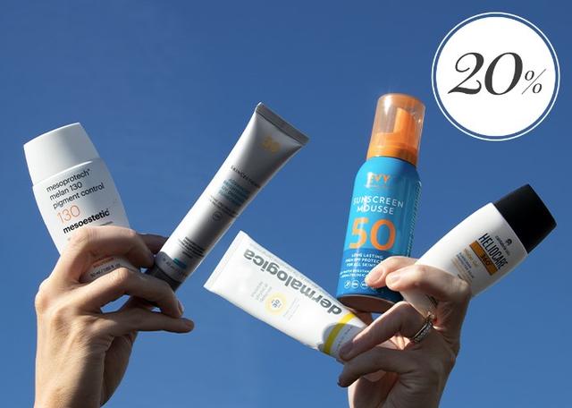 20% rabatt på solskydd hos Hudoteket