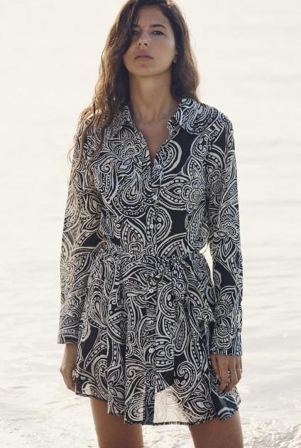 Mönstrad klänning - Zara 50% rabatt