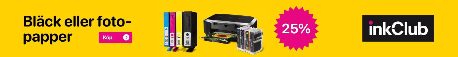 Deal från inkClub: Prova bläck & fotopapper för 1 kr
